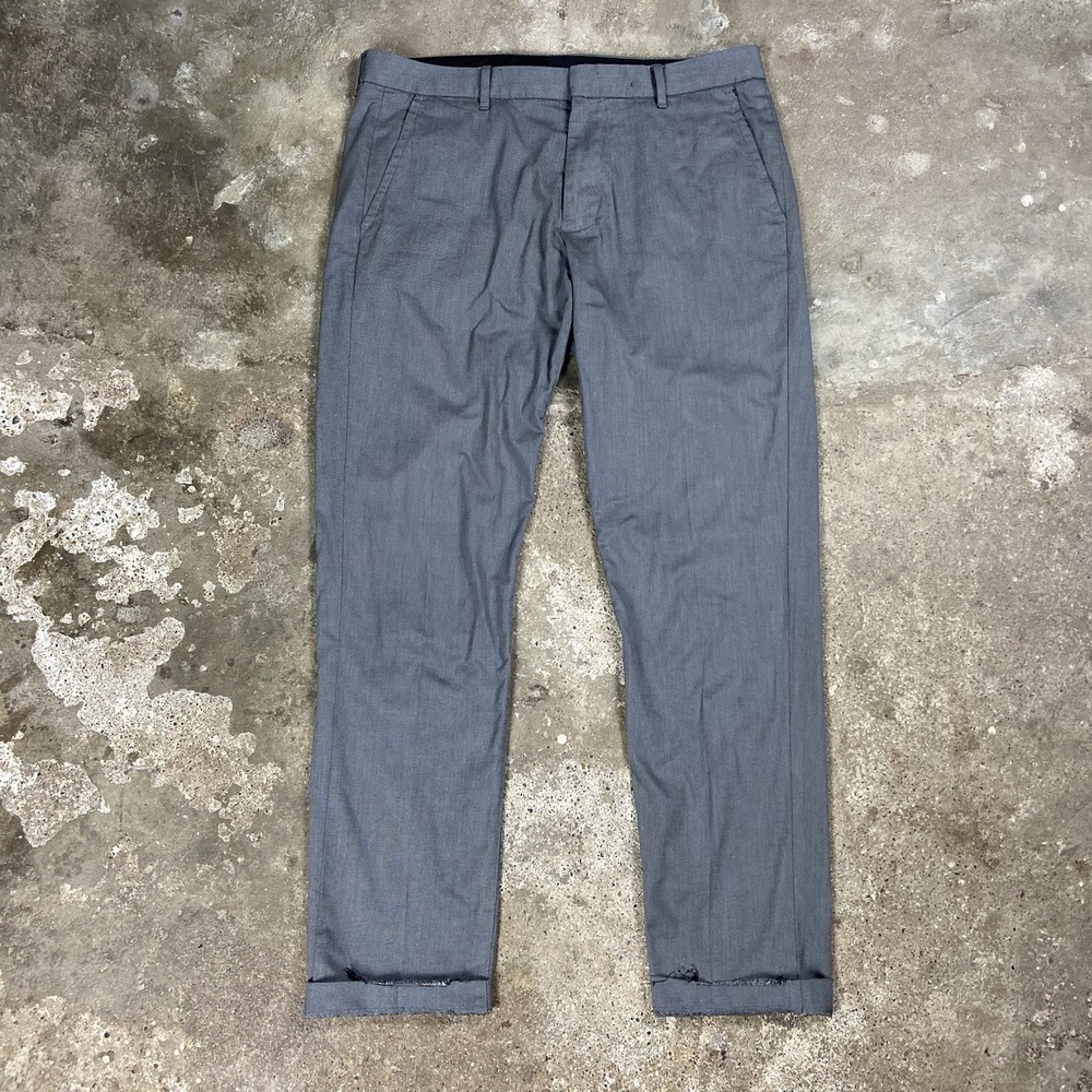 Bonobos Weekday Warrior Tuesday Dress Pants Size 33x32 Gray Pleated Slim Fit